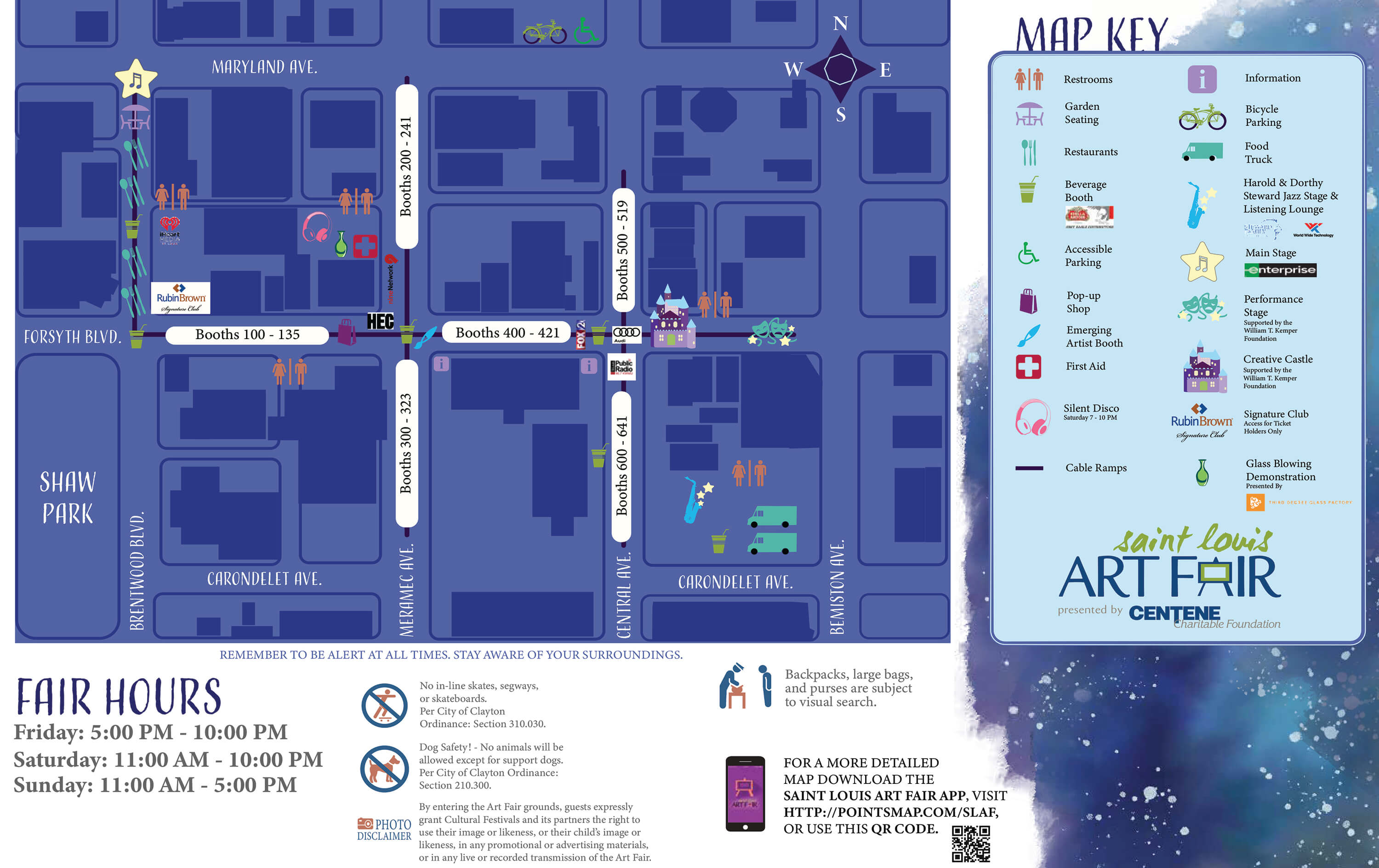 Saint Louis Art Fair Event Map